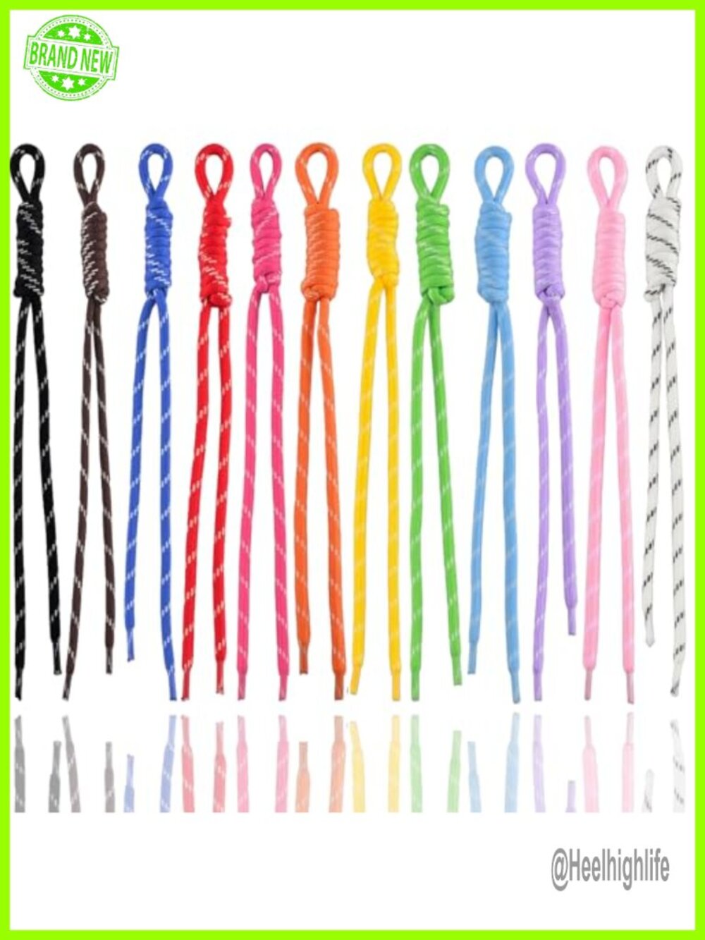 12pcs Paracord Keychain Bag Charm Braided Nylon Rope Keychains for Backpack